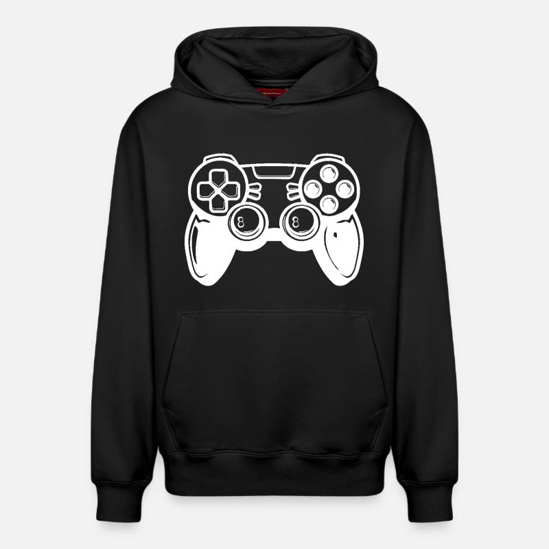 Manette de jeux vidéo - Sweat à capuche unisexe décontracté en coton biologique – de SPREAD - noir
