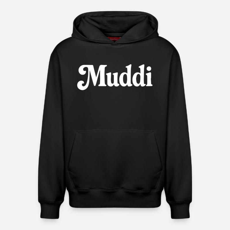 Muddi - Relaxed Unisex Organic Hoodie – von SPREAD - Schwarz