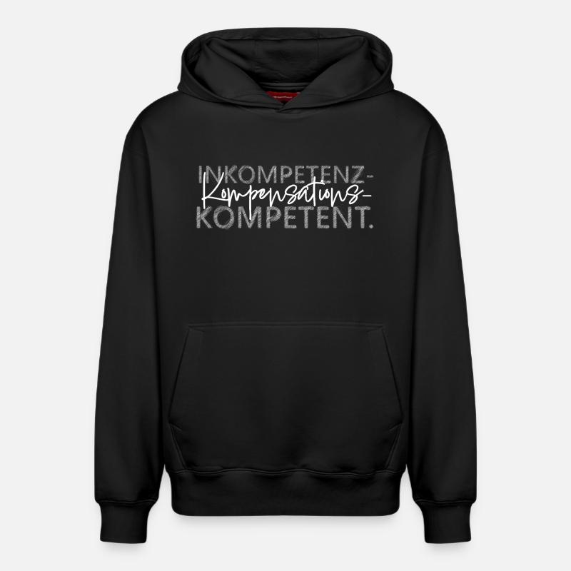 Inkompetenz Kompensations Kompetent lustiger Spruc - Relaxed Unisex Organic Hoodie – von SPREAD - Schwarz
