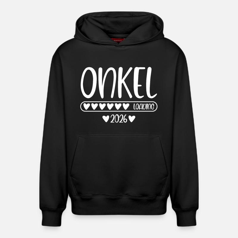 Onkel 2026 loading - Relaxed Unisex Organic Hoodie – von SPREAD - Schwarz