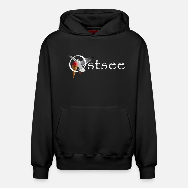 Ostsee Möwe Eisräuber Raubvogel - Relaxed Unisex Organic Hoodie – von SPREAD - Schwarz