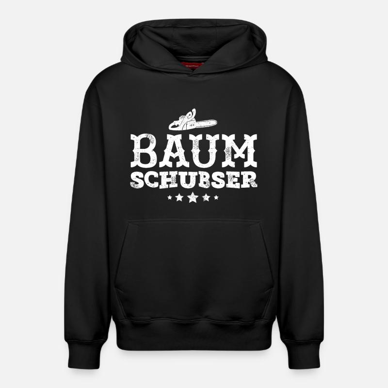bûcheron - Sweat à capuche unisexe décontracté en coton biologique – de SPREAD - noir