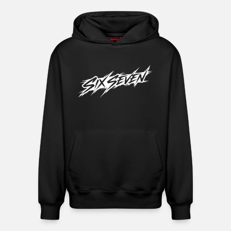 six sept - Sweat à capuche unisexe décontracté en coton biologique – de SPREAD - noir
