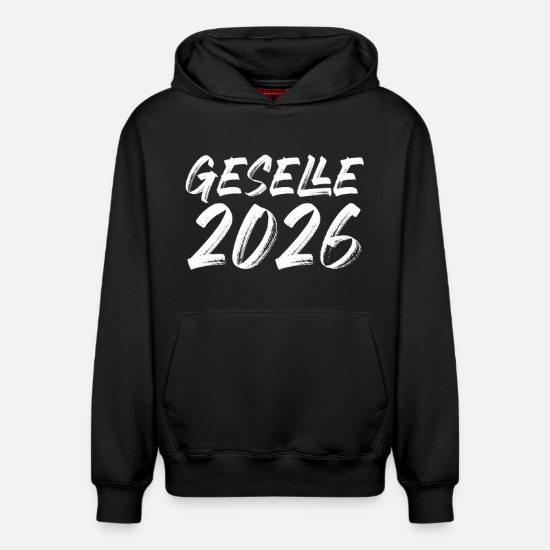 Compagnon 2026 - Sweat à capuche unisexe décontracté en coton biologique – de SPREAD - noir