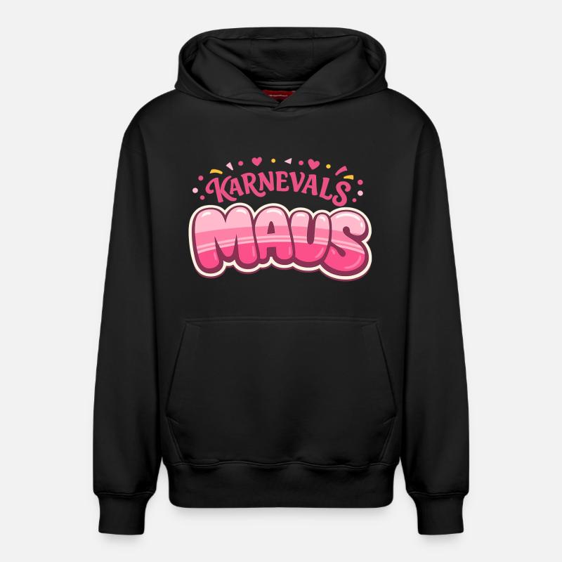 Carnival Mouse Cologne – Cologne Carnival - Relaxed Unisex Organic Hoodie – by SPREAD - black