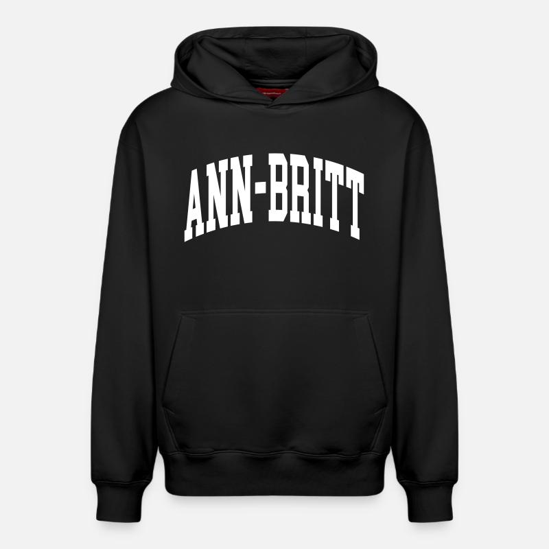 Ann-Britt - Sweat à capuche unisexe décontracté en coton biologique – de SPREAD - noir