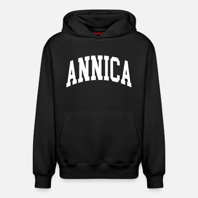 Annica - Sweat à capuche unisexe décontracté en coton biologique – de SPREAD - noir