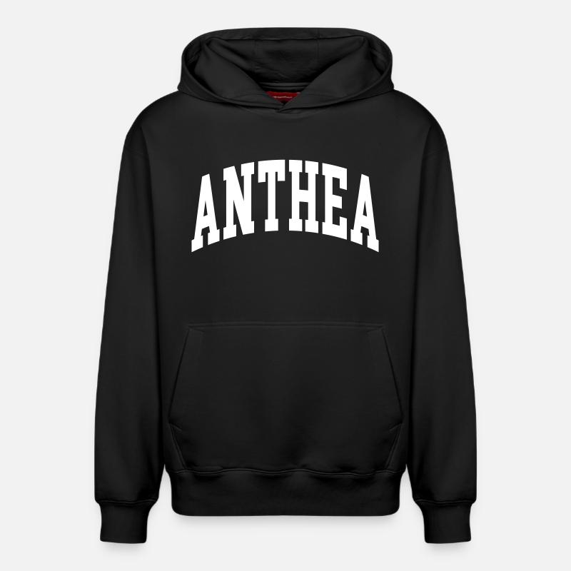 Anthéa - Sweat à capuche unisexe décontracté en coton biologique – de SPREAD - noir