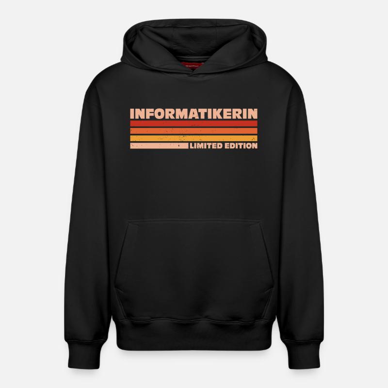 Informatikerin Informatiker Programmiererin - Relaxed Unisex Organic Hoodie – von SPREAD - Schwarz