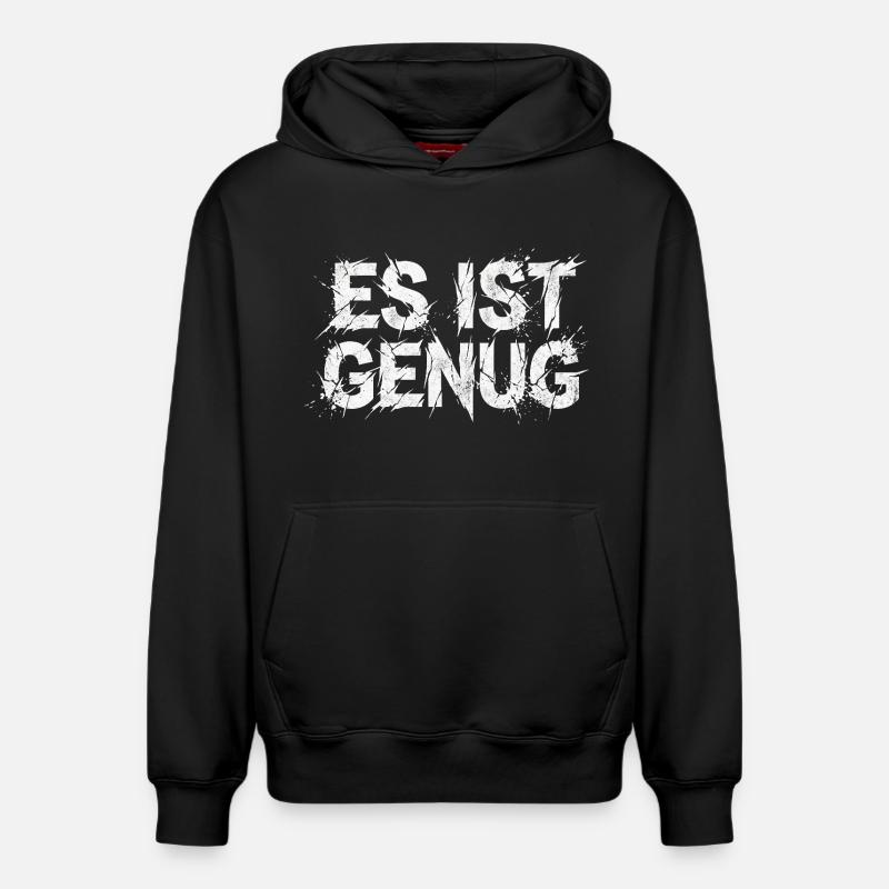 Ça suffit avec le sarcasme - Sweat à capuche unisexe décontracté en coton biologique – de SPREAD - noir