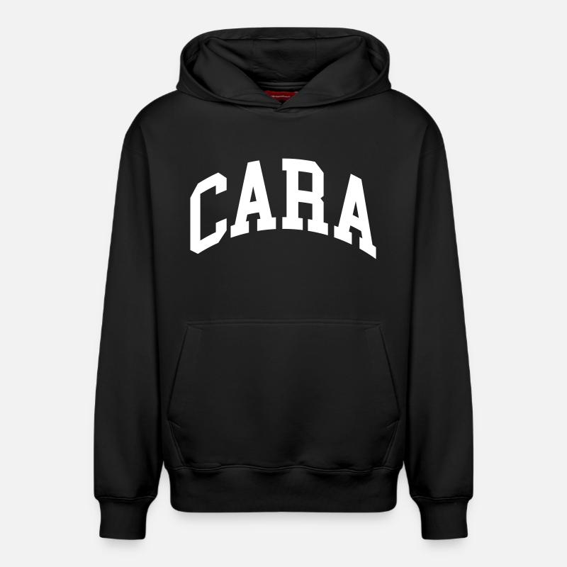 Cara - Sweat à capuche unisexe décontracté en coton biologique – de SPREAD - noir