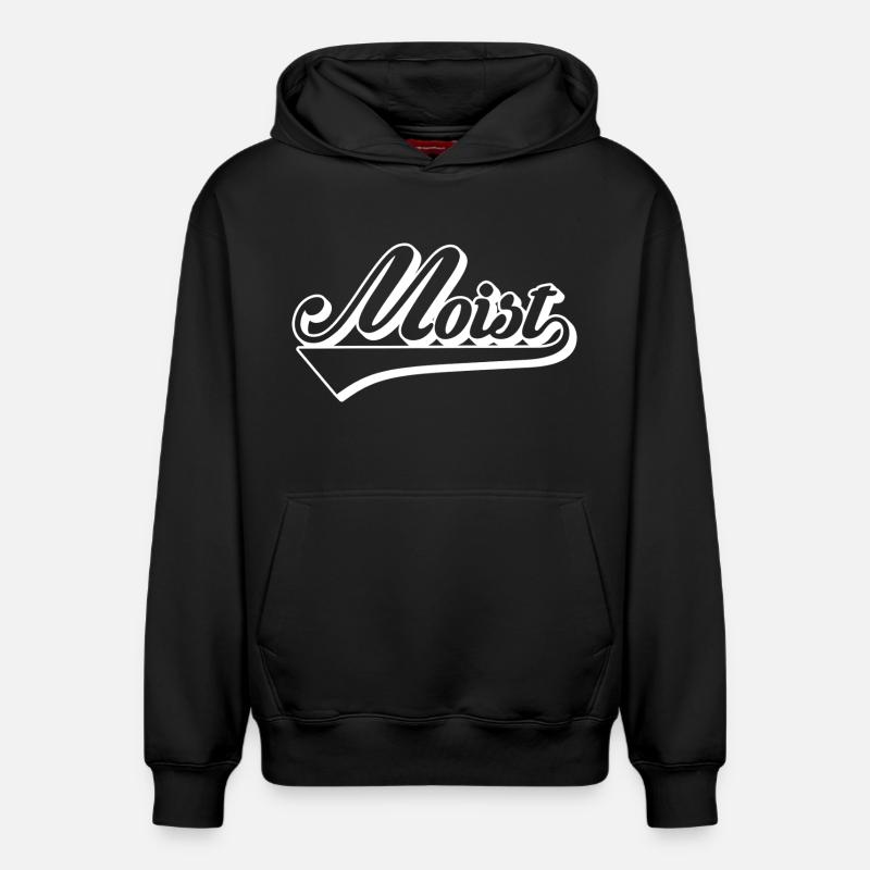 Mobiz Retro Script Logo - Relaxed Unisex Organic Hoodie – by SPREAD - black