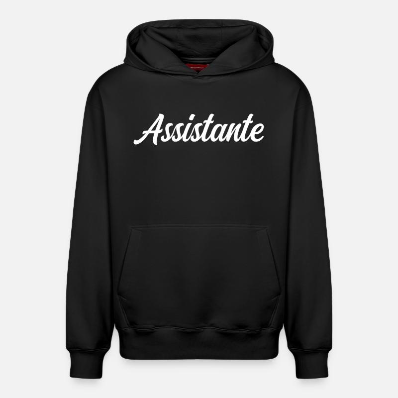 Assistante - Sweat à capuche unisexe décontracté en coton biologique – de SPREAD - noir