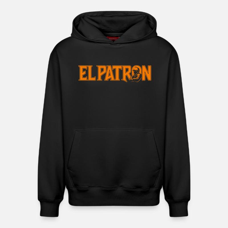 El Patrón - Sweat à capuche unisexe décontracté en coton biologique – de SPREAD - noir