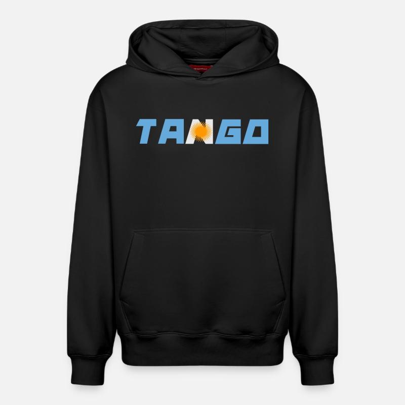 Tango - Sweat à capuche unisexe décontracté en coton biologique – de SPREAD - noir