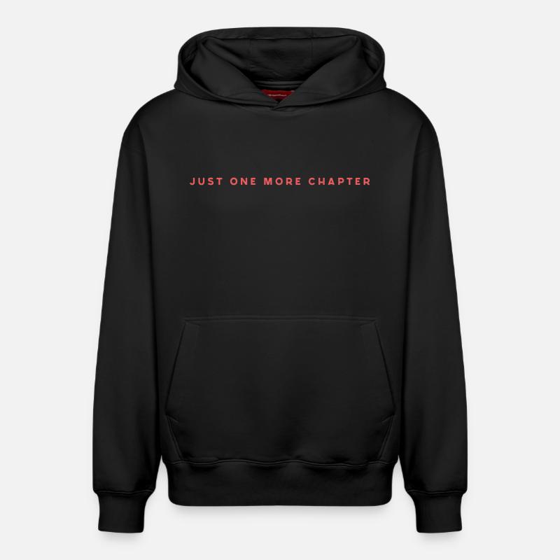 Juste un chapitre de plus - Sweat à capuche unisexe décontracté en coton biologique – de SPREAD - noir