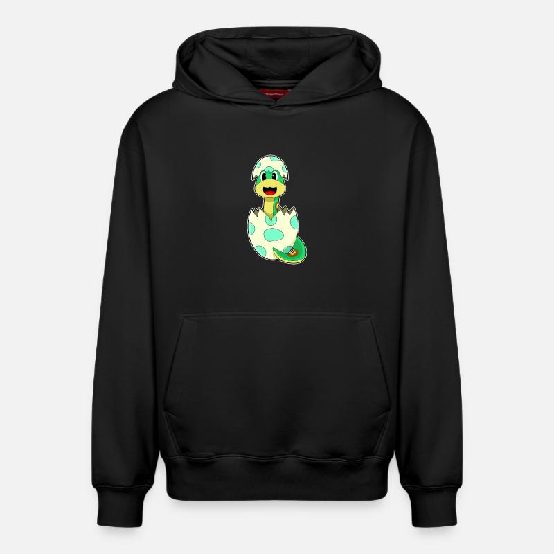 Œuf de serpent - Sweat à capuche unisexe décontracté en coton biologique – de SPREAD - noir