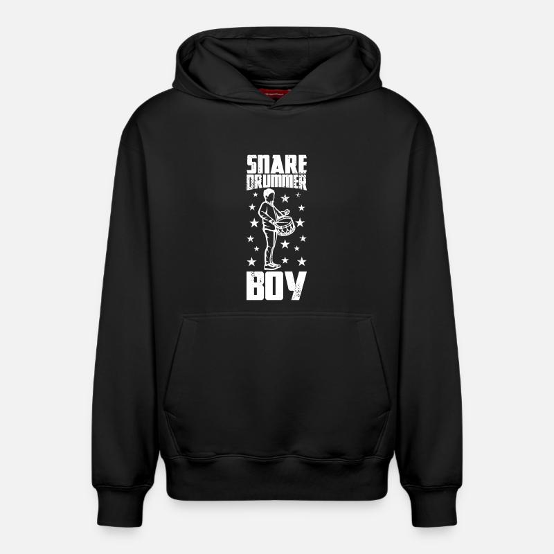 Garçon batteur - Sweat à capuche unisexe décontracté en coton biologique – de SPREAD - noir