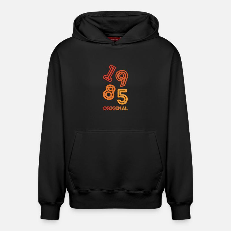 1985 Original - Sweat à capuche unisexe décontracté en coton biologique – de SPREAD - noir