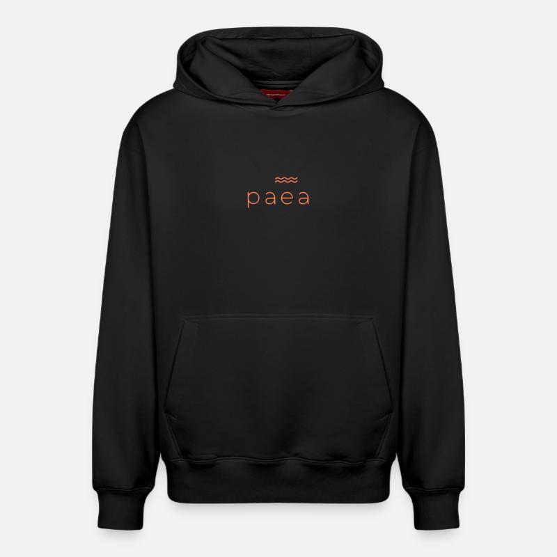 Design papara Abstrait Éclatant - Sweat à capuche unisexe décontracté en coton biologique – de SPREAD - noir