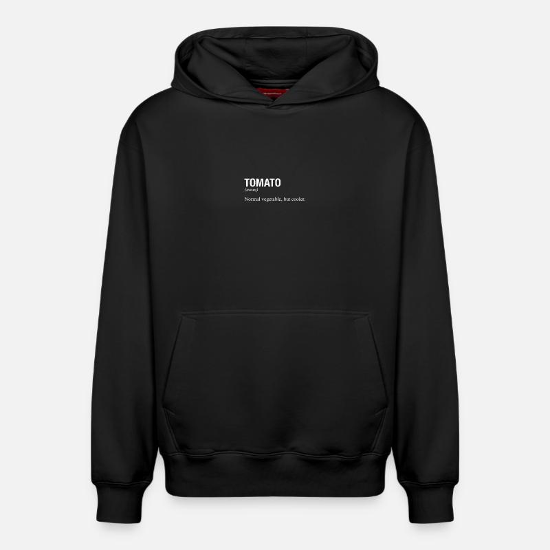 TOMATO Tomate - Sweat à capuche unisexe décontracté en coton biologique – de SPREAD - noir