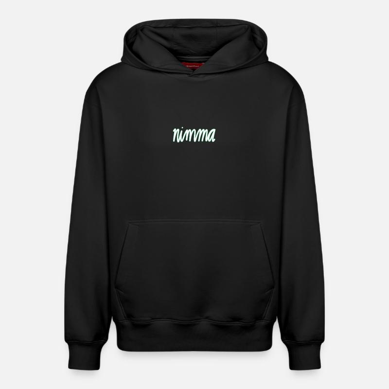 Nimma - Sweat à capuche unisexe décontracté en coton biologique – de SPREAD - noir