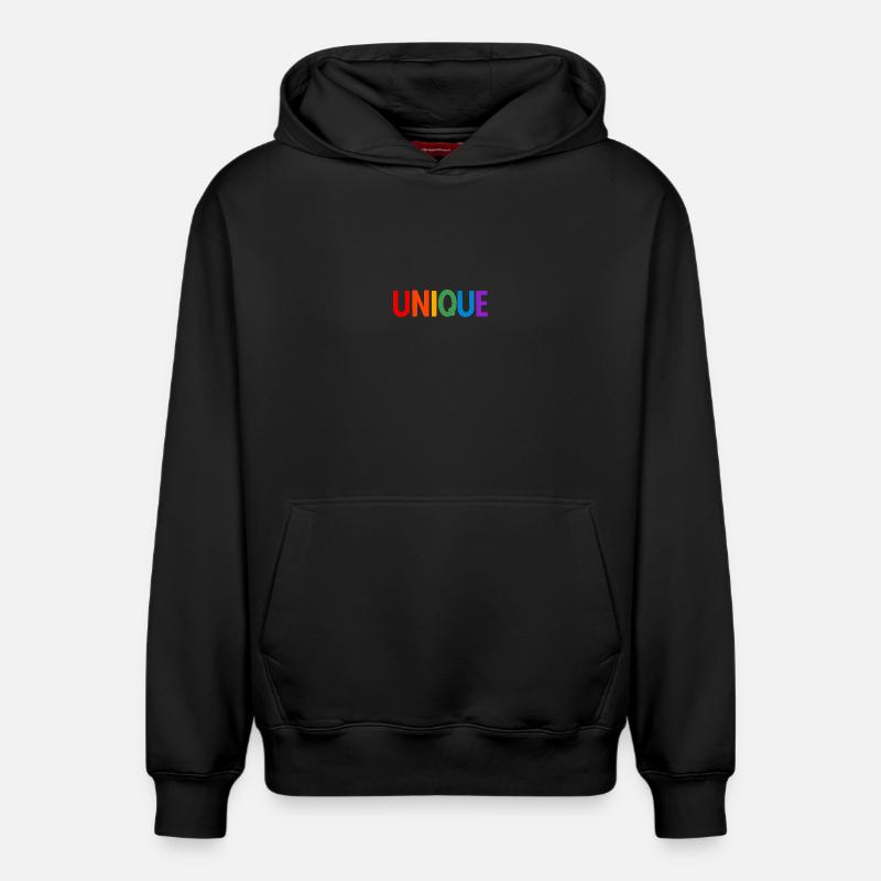 Lgbt. Unique - Sweat à capuche unisexe décontracté en coton biologique – de SPREAD - noir