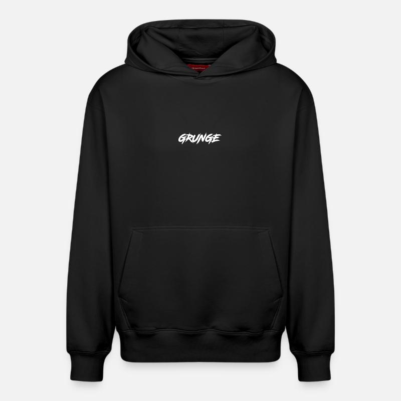 GRUNGE - Sweat à capuche unisexe décontracté en coton biologique – de SPREAD - noir