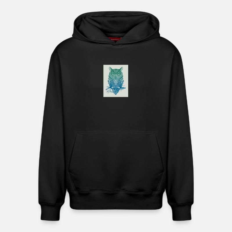GoVoR_EULE - Relaxed Unisex Organic Hoodie – von SPREAD - Schwarz