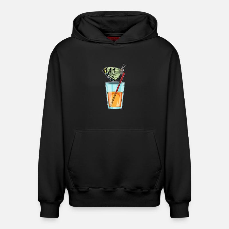 Jus de papillon - Sweat à capuche unisexe décontracté en coton biologique – de SPREAD - noir
