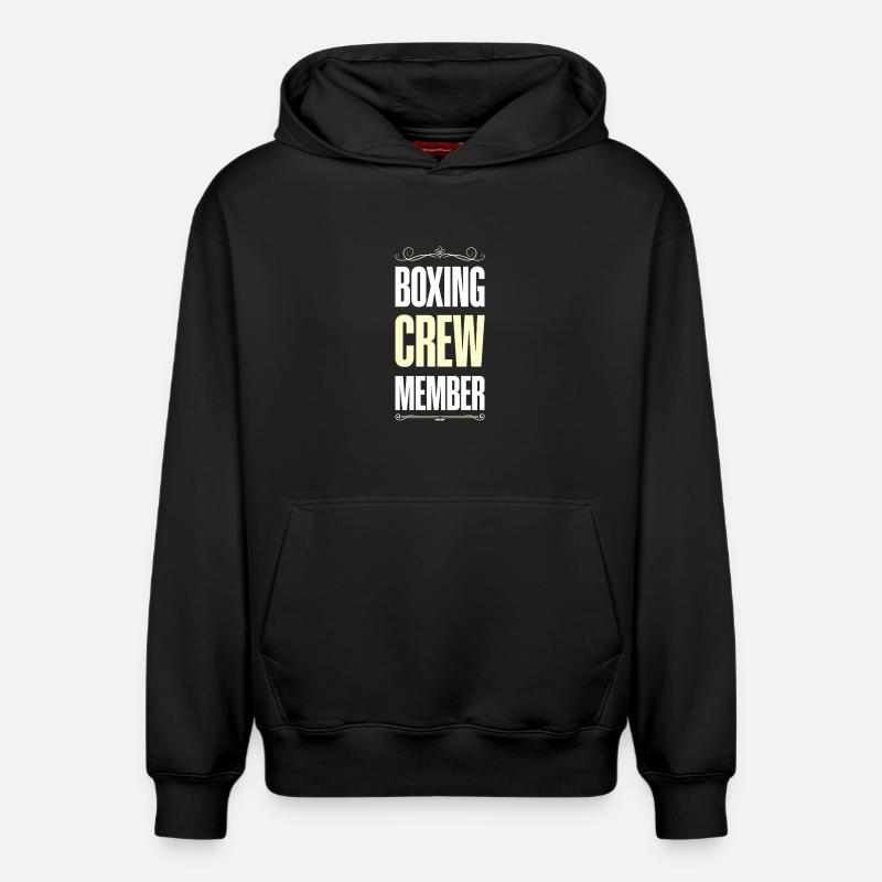 Équipe de boxe - Sweat à capuche unisexe décontracté en coton biologique – de SPREAD - noir