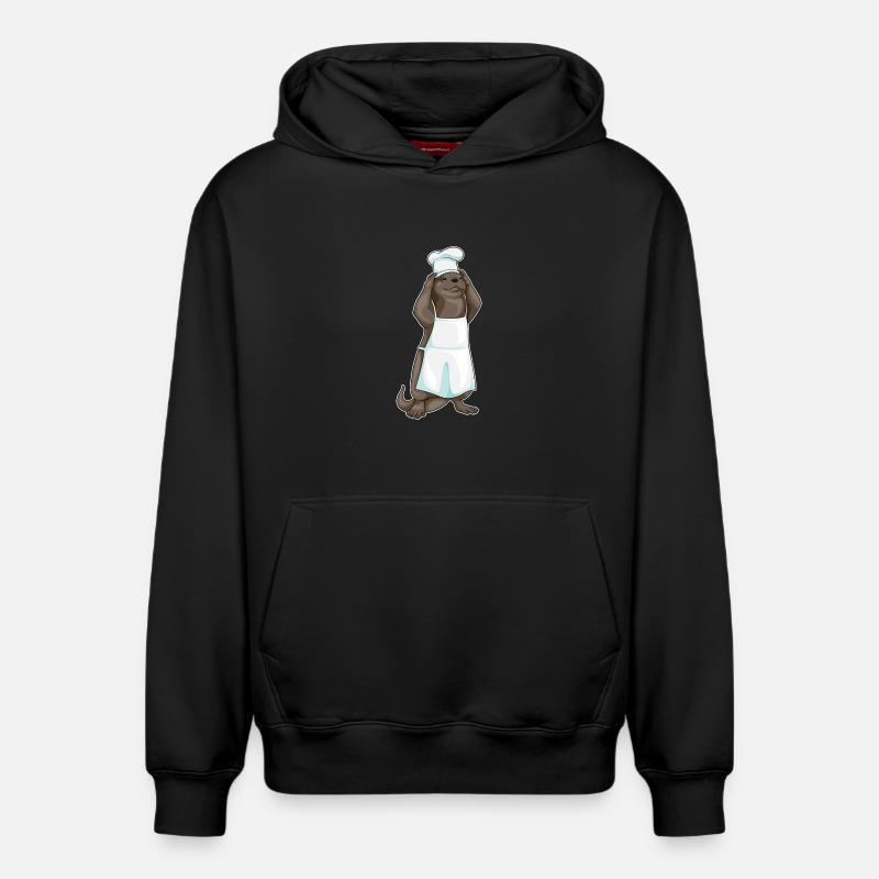 Chef Chef Cuisson Chef Cuisson - Sweat à capuche unisexe décontracté en coton biologique – de SPREAD - noir