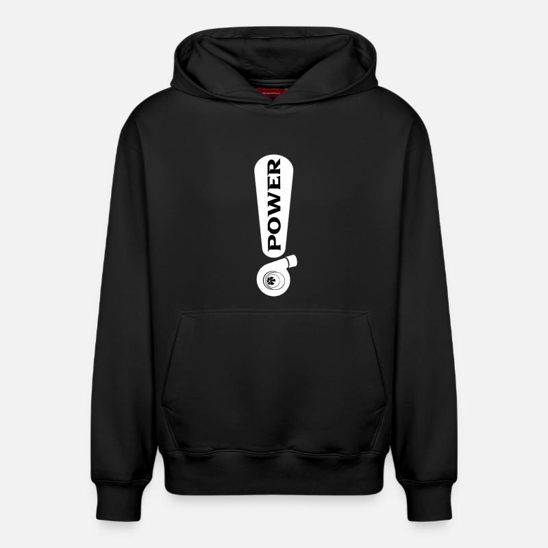 Turbo - Sweat à capuche unisexe décontracté en coton biologique – de SPREAD - noir