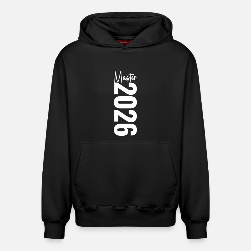 Master 2026 - Sweat à capuche unisexe décontracté en coton biologique – de SPREAD - noir