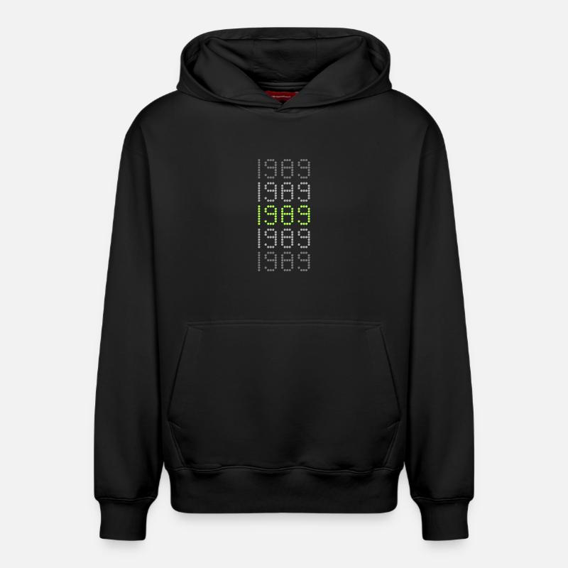 Style 1989 - Sweat à capuche unisexe décontracté en coton biologique – de SPREAD - noir