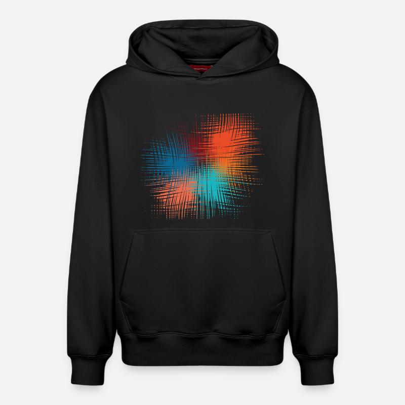 Explosion de couleurs - Sweat à capuche unisexe décontracté en coton biologique – de SPREAD - noir