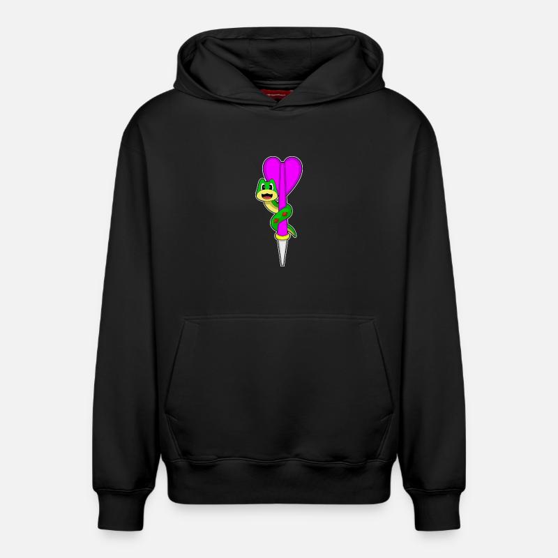 Fléchette serpent - Sweat à capuche unisexe décontracté en coton biologique – de SPREAD - noir
