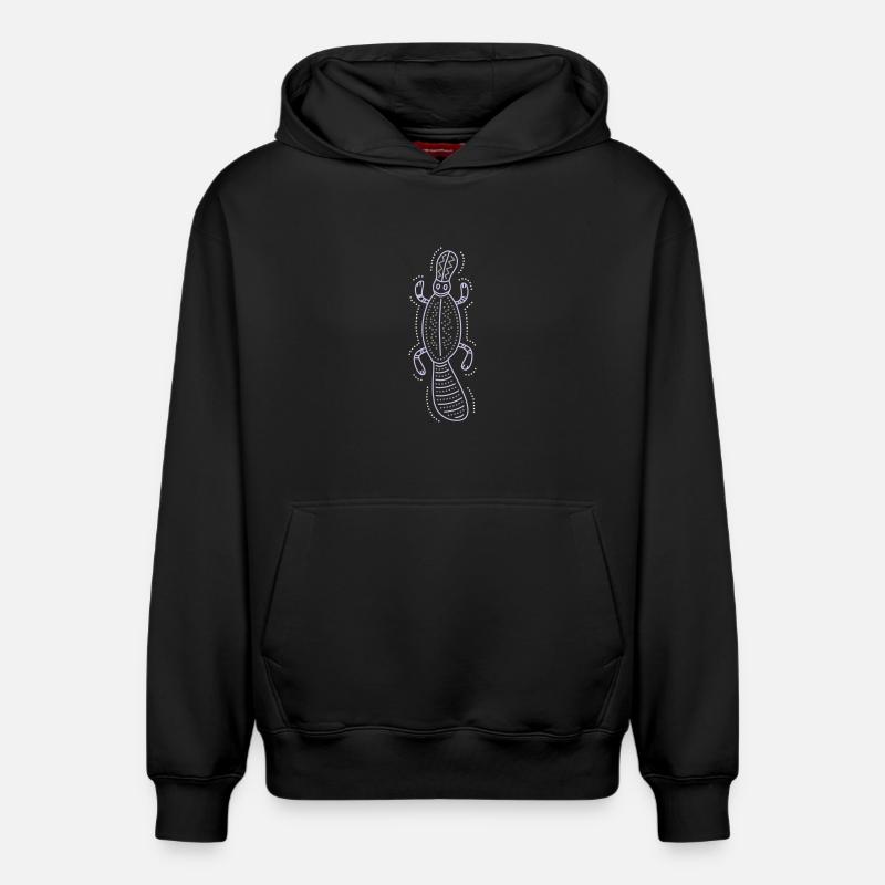 platypus - Sweat à capuche unisexe décontracté en coton biologique – de SPREAD - noir