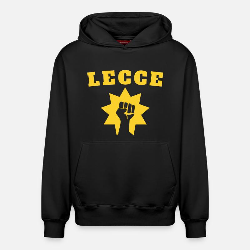 Lecce - Sweat à capuche unisexe décontracté en coton biologique – de SPREAD - noir