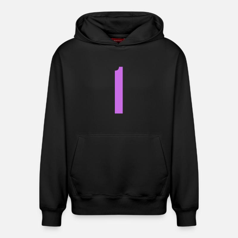1 - Sweat à capuche unisexe décontracté en coton biologique – de SPREAD - noir