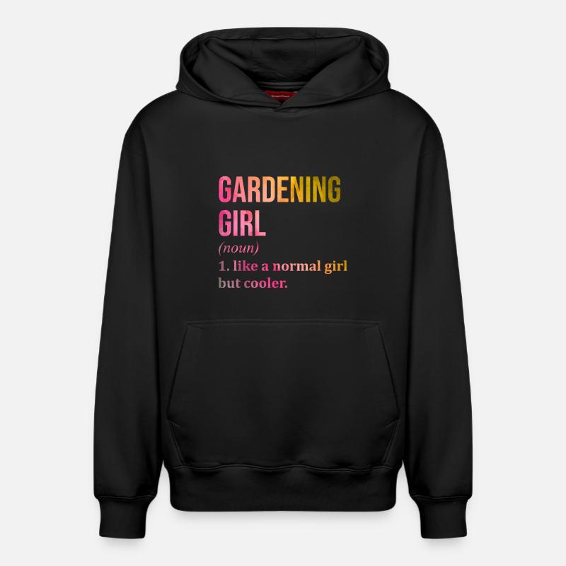 jardinage - Sweat à capuche unisexe décontracté en coton biologique – de SPREAD - noir