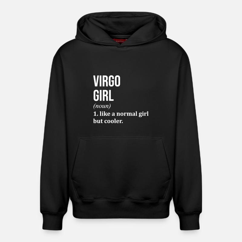 Vierge - Sweat à capuche unisexe décontracté en coton biologique – de SPREAD - noir