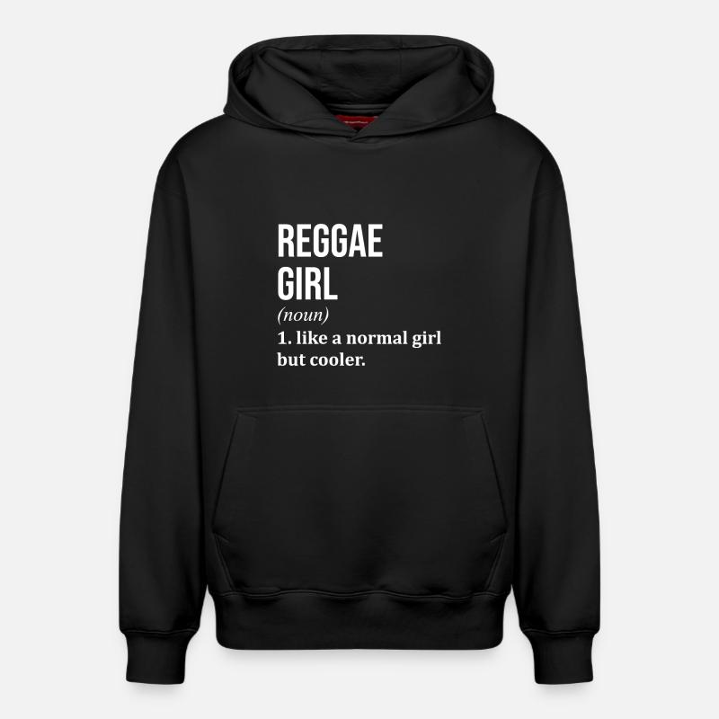 reggae - Sweat à capuche unisexe décontracté en coton biologique – de SPREAD - noir