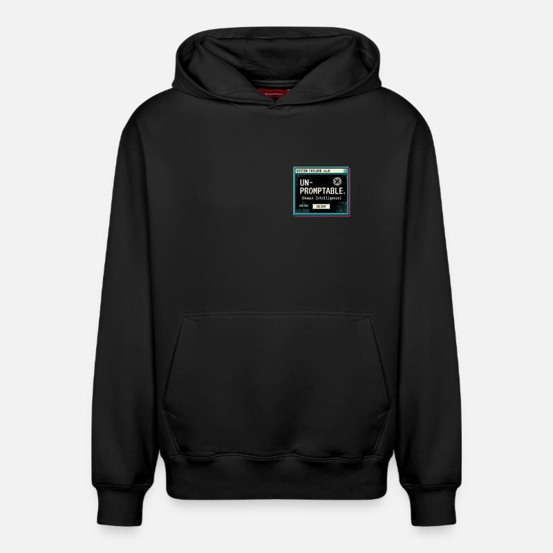Impossible à envisager - Sweat à capuche unisexe décontracté en coton biologique – de SPREAD - noir