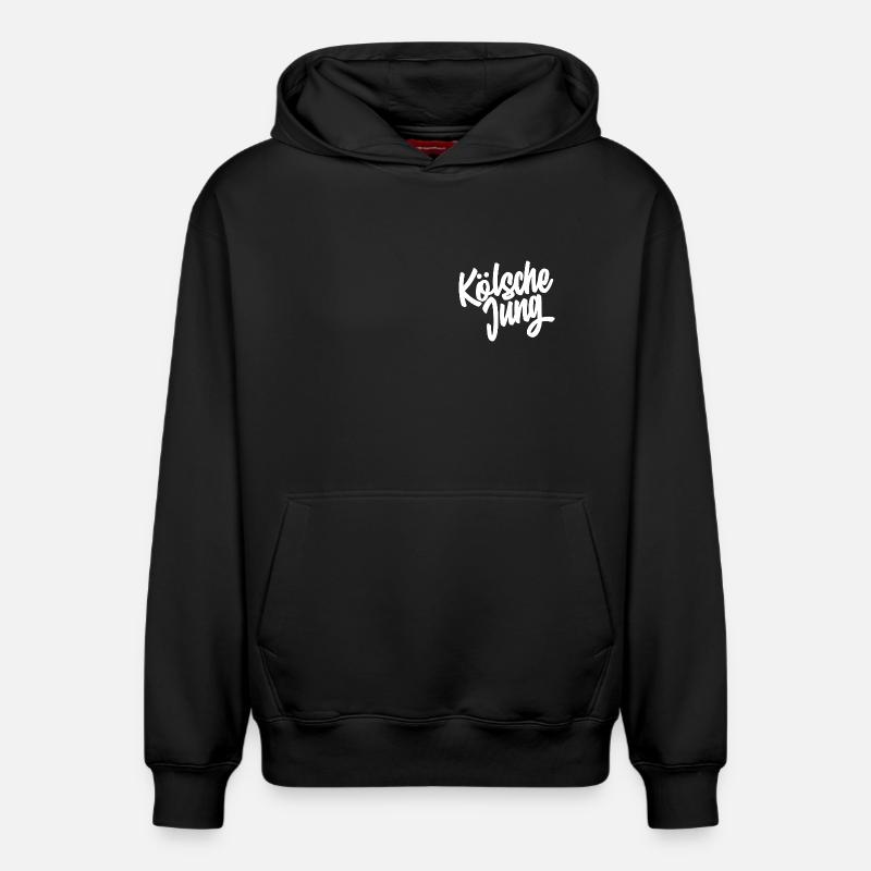 Kölsche Jung Script Design - Relaxed Unisex Organic Hoodie – von SPREAD - Schwarz