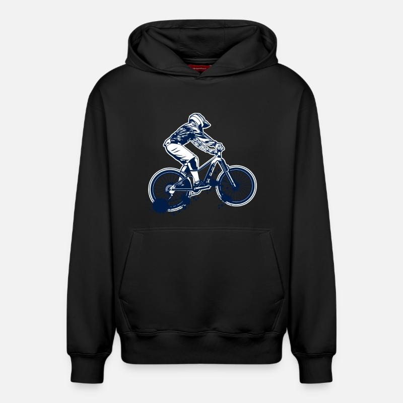 VTT - Sweat à capuche unisexe décontracté en coton biologique – de SPREAD - noir
