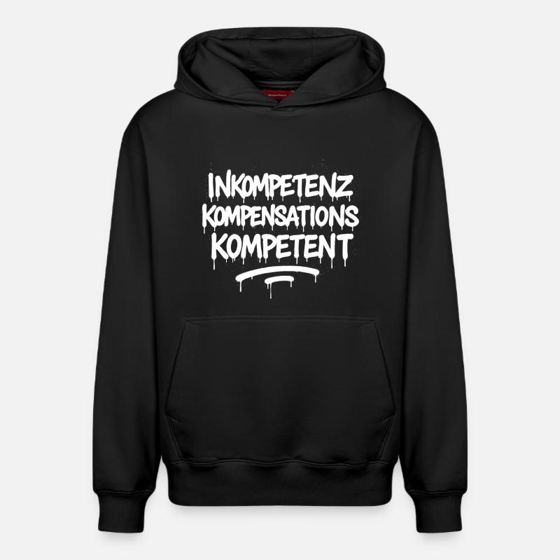 Incompétence Indemnisation Compétent – Compétence - Sweat à capuche unisexe décontracté en coton biologique – de SPREAD - noir