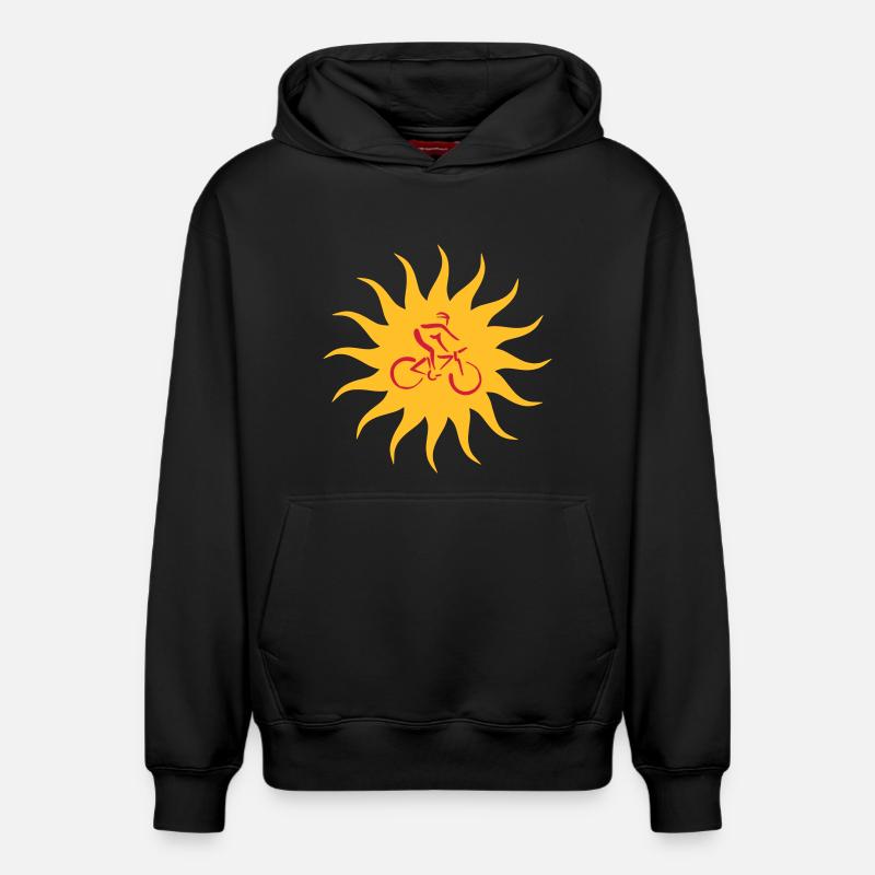 Biker Sun - Sweat à capuche unisexe décontracté en coton biologique – de SPREAD - noir