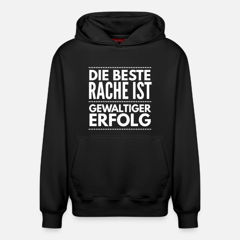Succès - Sweat à capuche unisexe décontracté en coton biologique – de SPREAD - noir