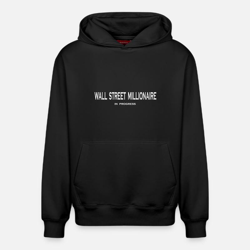 millionnaire - Sweat à capuche unisexe décontracté en coton biologique – de SPREAD - noir